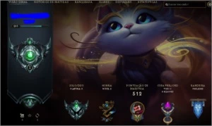 Conta League of Legends Platina 2 com muitos champs e skins LOL