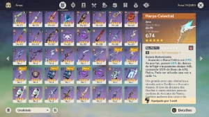 Genshin Impact Ar 60 Endgame 10 Armas T5 E 19 Personagens T5