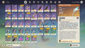 Genshin Impact Ar 60 Endgame 10 Armas T5 E 19 Personagens T5