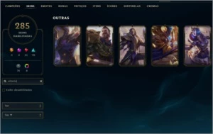 Conta de League of Legends S5 com 285 skins e muito mais... LOL