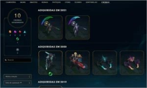 Conta de League of Legends S5 com 285 skins e muito mais... LOL