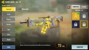 CONTA COD MOBILE - 3 LENDARIAS - 5 CAMUFLAGENS DIAMANTE - Outros