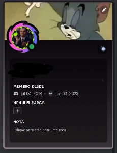 Conta DISCORD Julho de 2018 - Redes Sociais