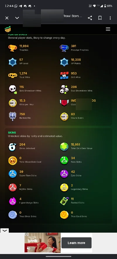 Conta brawl stars pra ir embora agora
