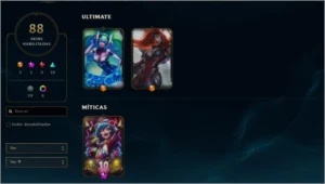 CONTA LOL 88 SKINS - League of Legends