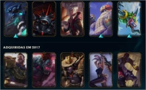 CONTA LOL 88 SKINS - League of Legends