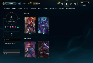 Mestre com 45 Champs e 4 Skins - League of Legends LOL
