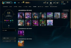 Mestre com 45 Champs e 4 Skins - League of Legends LOL