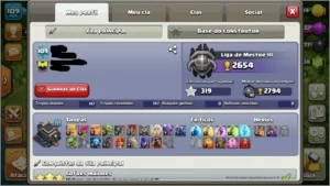 CONTA CLASH OF CLANS CV9 80% FULL