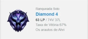 PROMOÇÃO CONTA DE LEAGUE OF LEGENDS DIAMANTE COM MMR BOM LOL