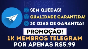 (MELHOR PREÇO!) 1K Membros Telegram》5,99》Grupo Ou Canal - Redes Sociais