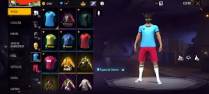 CONTA FREE FIRE ANTIGA GEMADA ( CAMISA DE TIME E EVOLUTIVA )