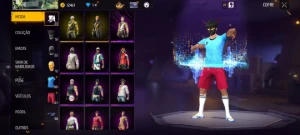 CONTA FREE FIRE ANTIGA GEMADA ( CAMISA DE TIME E EVOLUTIVA )