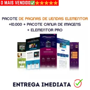 Mega Pack 10.000 Landing Pages + Elementor Pro + Pack Canva - Others