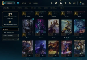 Conta PLATINA 4 | 75% Win - Lol (League Of Legends) Elomoon