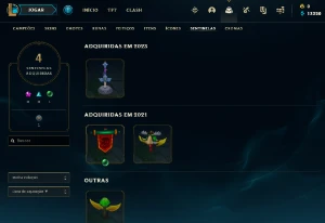 Conta PLATINA 4 | 75% Win - Lol (League Of Legends) Elomoon