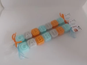 Sabonete Nome (7 Letras) no Celofane - Artesanato e Personalizados