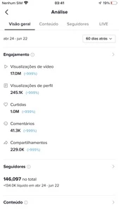 CONTA TIKTOK COM 146K seguidores - Redes Sociais