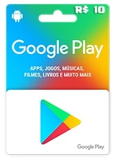 Gift Card Google Play R$ 10,00