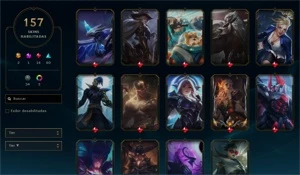 VENDO CONTA DE LOL PLATINA COM WIN RATE ALTO E VARIAS SKINS - League of Legends