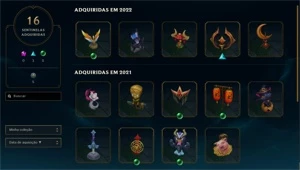 VENDO CONTA DE LOL PLATINA COM WIN RATE ALTO E VARIAS SKINS - League of Legends