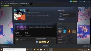 Conta csgo ouro 4, 300 hrs, steam level20 + outros jogos - Counter Strike