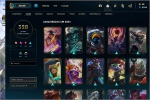 Conta League of legends level 290 com 328 Skins+ 125 PP LOL