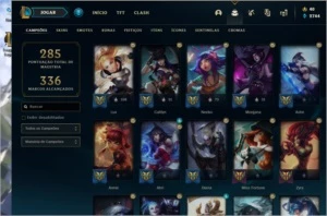 Conta League of legends level 290 com 328 Skins+ 125 PP LOL