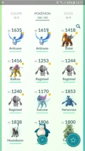 Conta de Pokémon GO