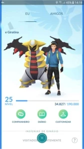 Conta de Pokémon GO