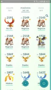 Conta de Pokémon GO