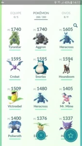 Conta de Pokémon GO