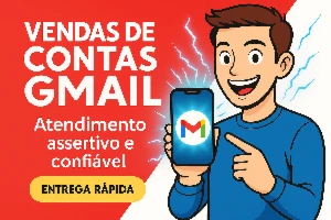 5 Contas Gmail [ Ip Brasileiro ] - Outros