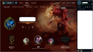 Conta LOL - Nível 30 - Unranked - 71 Campeões e 17 Skins. - League of Legends
