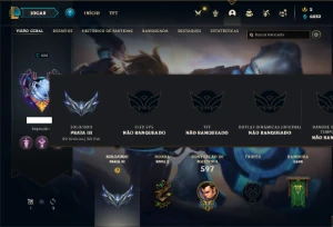 Conta prata 3 com TODOS os champs e 457 Skins + 3 Ultimates - League of Legends LOL