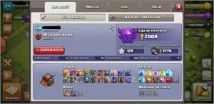 CONTA CLASH OF CLANS CV 10 QUASE FULL