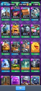 Conta Clash Royale LVL 32(Torre LVL;11,9 e 9  270K Ouro e 15