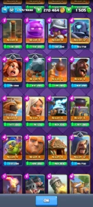 Conta Clash Royale LVL 32(Torre LVL;11,9 e 9  270K Ouro e 15