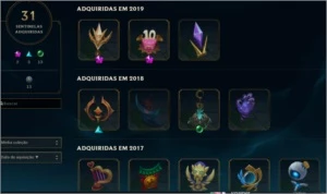 Conta LOL Full Champ 298 skins - League of Legends
