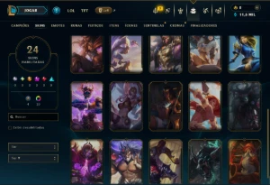 Mestre com 110 Champs e 24 Skins ( 156 PDL ) - League of Legends LOL
