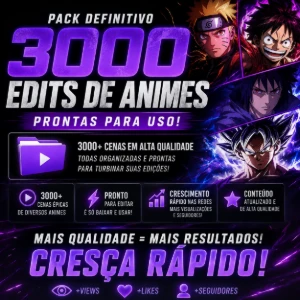 🔥 Pack Com +3.000 Edits De Animes Prontas! - Vídeos e Cortes Cortes Virais