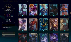 Conta Prata 4- 264  SKINS - League of Legends LOL