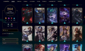 Conta Prata 4- 264  SKINS - League of Legends LOL