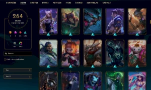 Conta Prata 4- 264  SKINS - League of Legends LOL