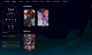 Conta Prata 4- 264  SKINS - League of Legends LOL