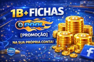 1B+ Fichas 8 Ball Pool [Promoção] - Na Sua Propria Conta!