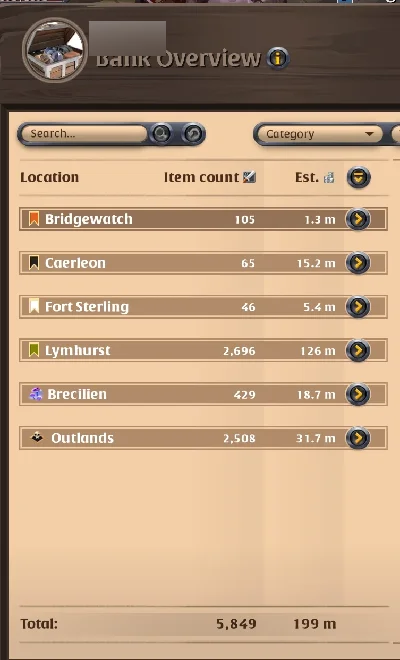 Conta Albion 270M PRATA, ~1B FAMA - Albion Online