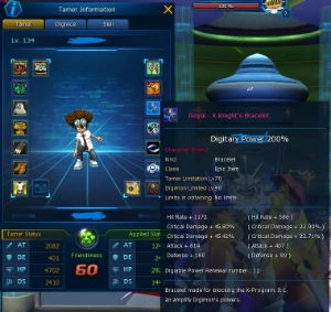 Conta Nadmo Server Omegamon Com Omegamon X - Digimon Masters Online