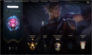 Conta LOL Nível 270 Gold 4 Com 130 skins - League of Legends