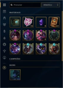 Conta LOL Nível 270 Gold 4 Com 130 skins - League of Legends